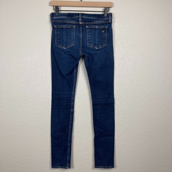 Rag & Bone Skinny Jeans Heritage Wash Size 25 Classic Low Rise 5 Pockets - Picture 3 of 15